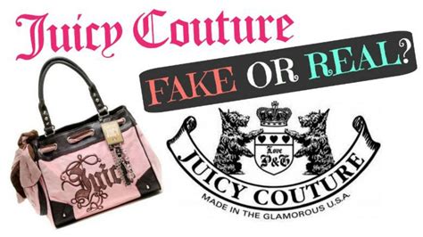 how to spot fake juicy couture bag|how to spot a real couture bag.